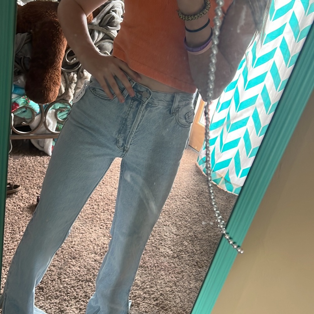pacsun flare light wash jeans